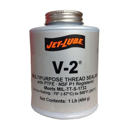 JETLUBEV2 Jet Lube, V-2, Multipurpose Thread Sealant w/ PTFE -NSF P1 Registered, Meets MIL-TT-S-1732,(#35504)